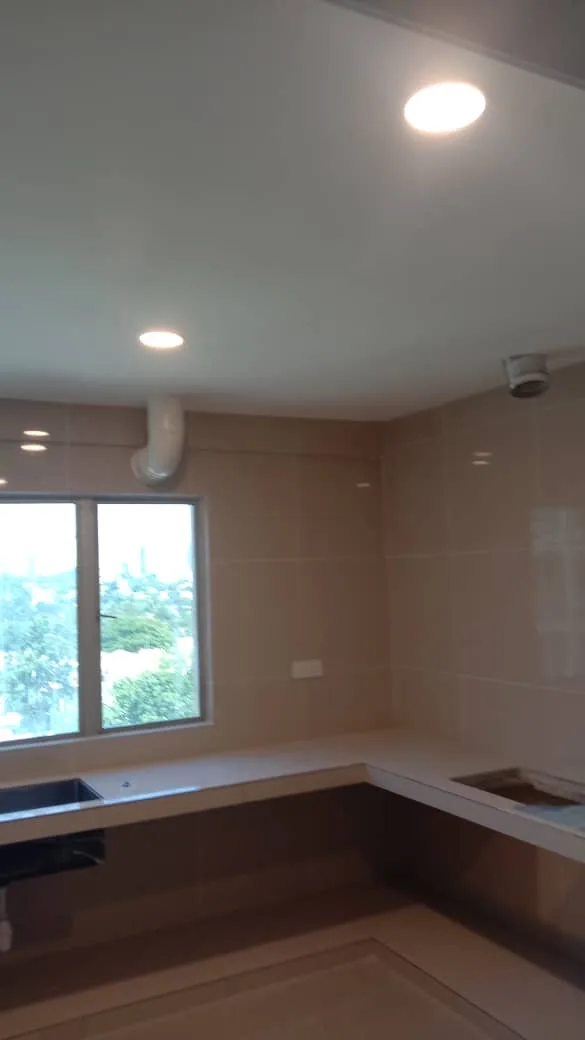 Process — Kitchen flat ceiling downlights